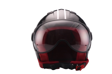 Helm VITO JET MODA - schwarz-glänzend